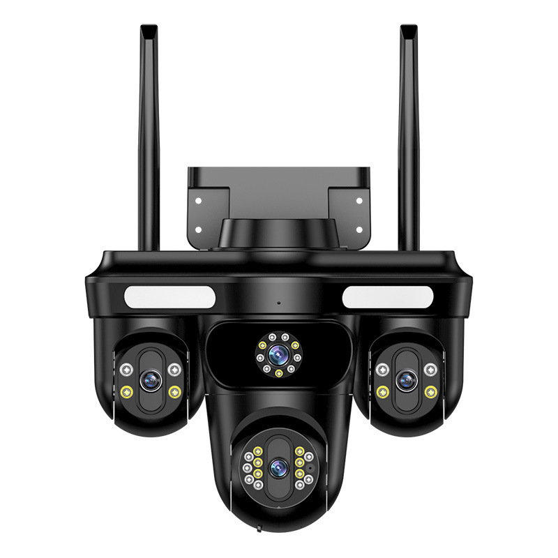 超高精細三画面無線wifi監視カメラボールマシン家庭用携帯電話遠隔モニター360夜視|undefined