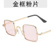 Retro square metal children's sunglasses suitable for men and women, decorations, glasses