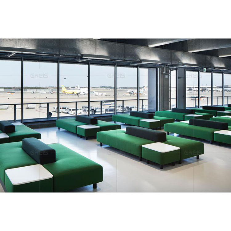Double-sided sofa for library, bank waiting area, business hall, company reception, hospital clinic waiting area, Nordic hotel