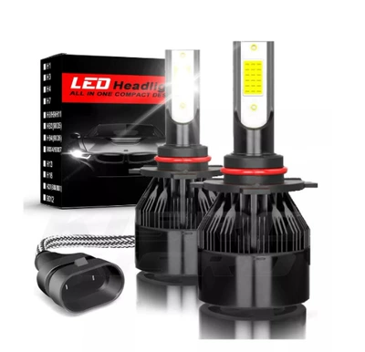 Tcyato Factory Direct Supply Black C6 Led Car Headlights Black H79005 H11H4 Led Car Light Bulbs (Ön faralar) - black-cob-white-light-h1-single-price