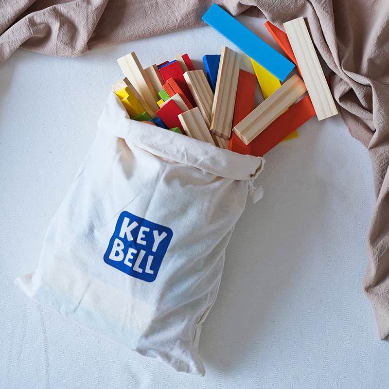 Palo de construcción de madera para niños tira de madera pura bloque de construcción de bloques de madera pila Torre 1-3-6 años de edad juguetes de inteligencia juguetes de educación temprana