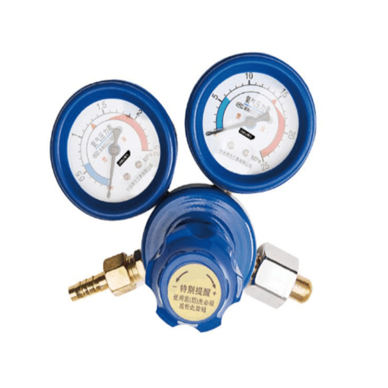 得力氧气减压表DL-YQY氧气压力表减压阀减压器
