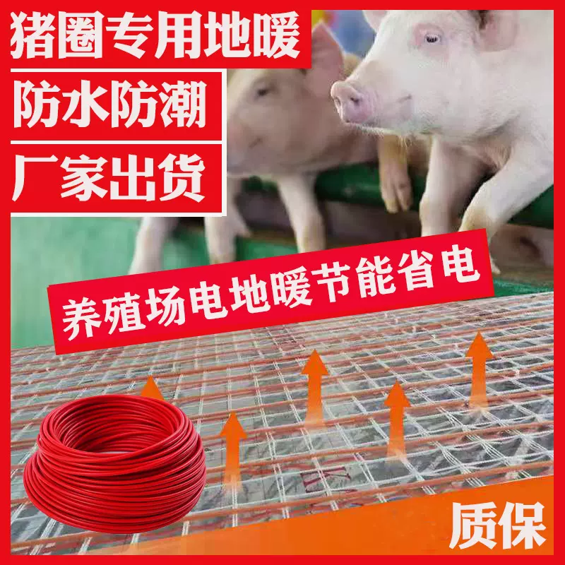 双导发热电缆耐高温环保地暖电热线110V外贸出口取暖电缆850瓦