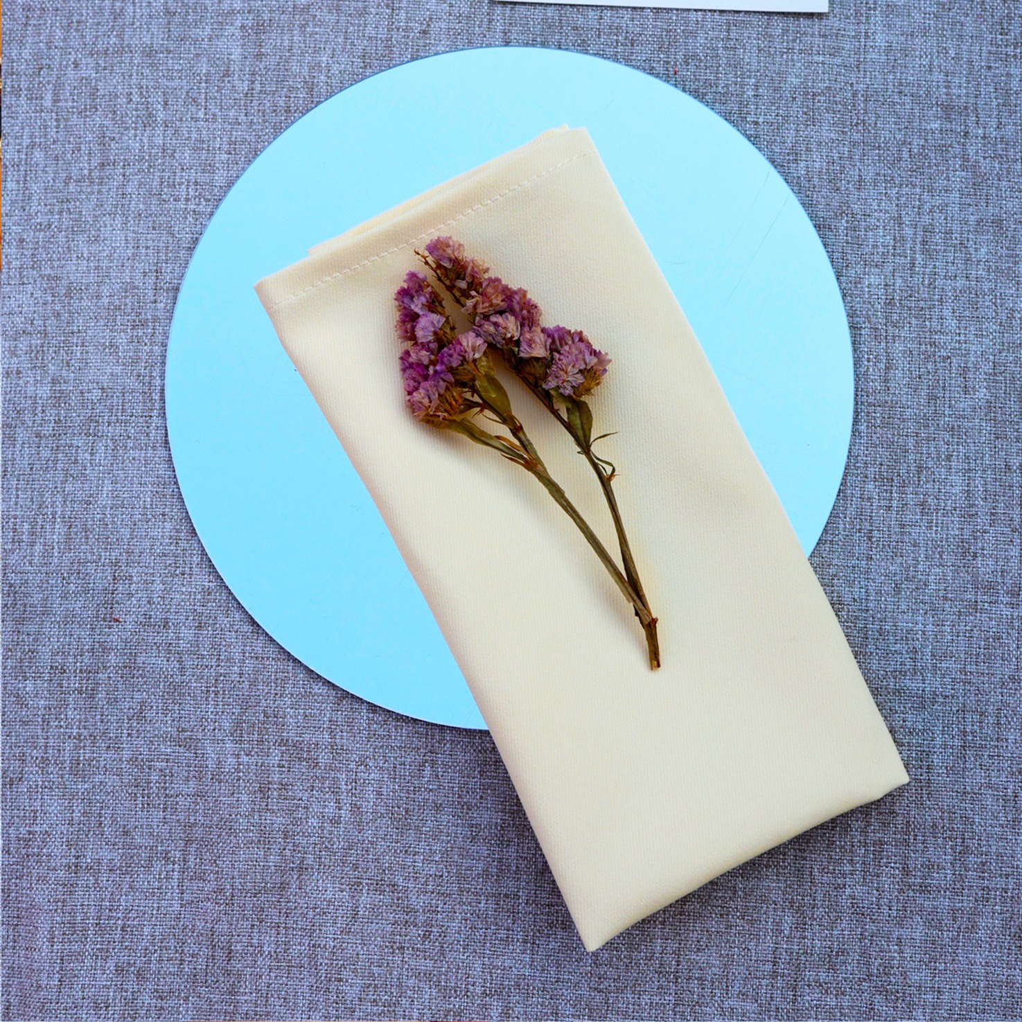 Servillas algodón poliéster servillas cuadradas hotel de boda transfronterizas decoración de mesa de comedor occidental almohadilla de Navidad servillas