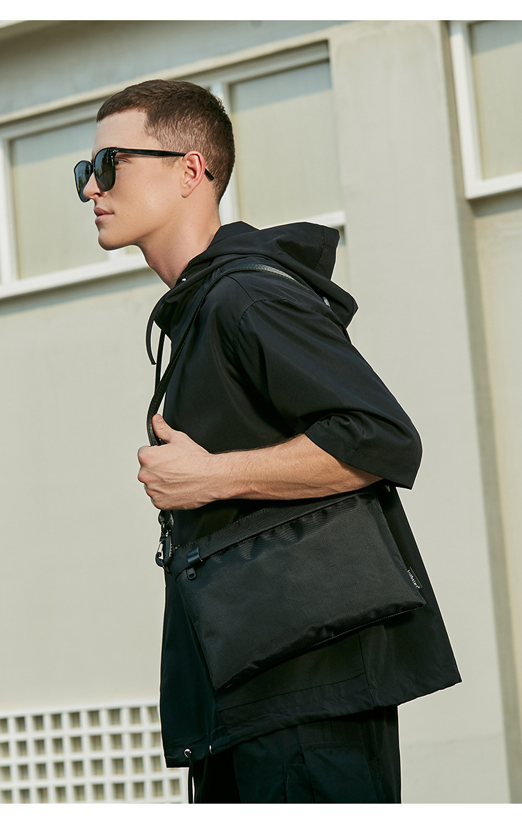 Schoudertas voor dames en heren kleine canvas messenger bag_voghion.com