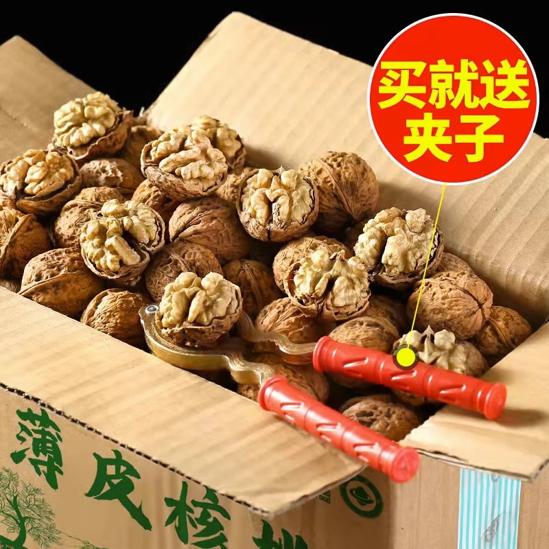 Yunnan thin-skinned walnuts, peeled raw walnuts, milky and ripe walnuts, nut snacks for pregnant women, walnut wholesale 5 pounds