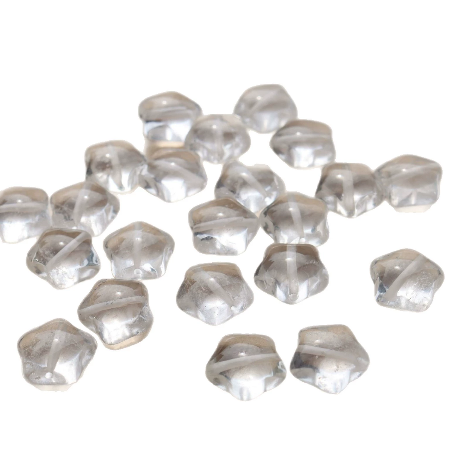 White white crystal, beads handmade, accessory, accessories, through hole, wholesale