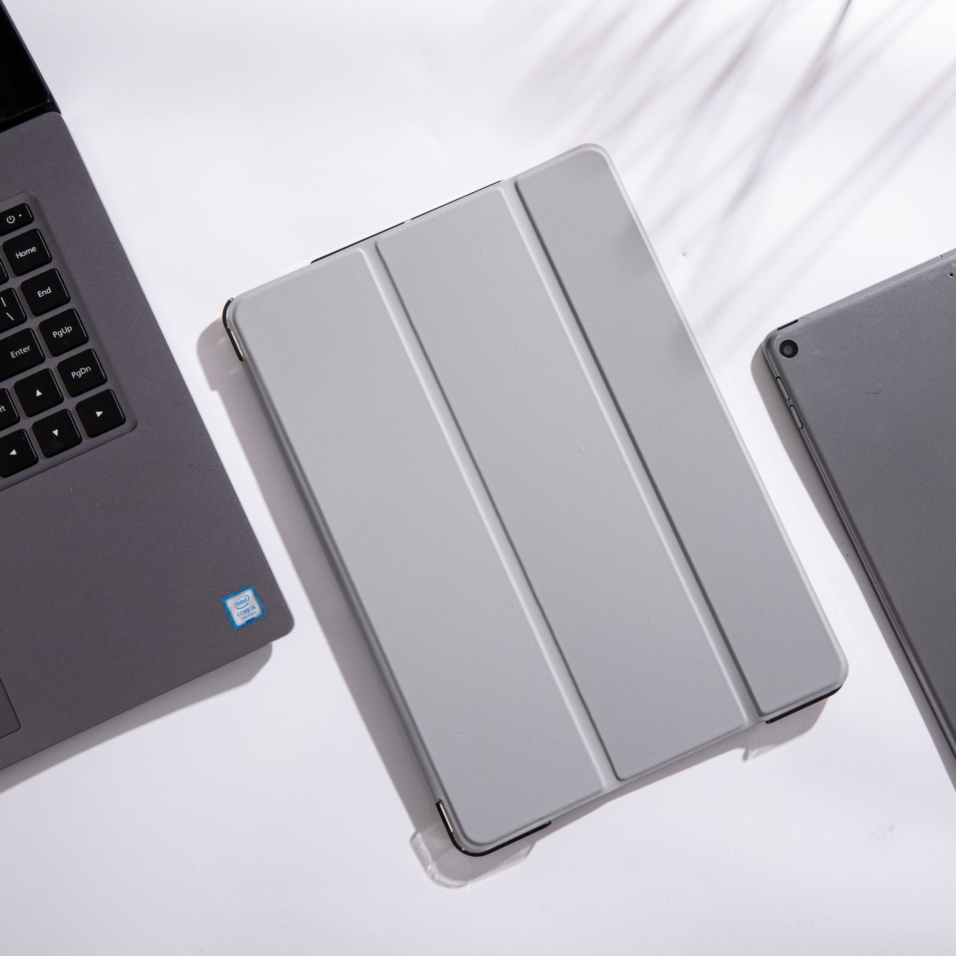 Caso protector aplicable ipad10.2 mini456 generación caso duro Pro12.9 pulgadas PC caso de cuero inteligente dormir tres veces