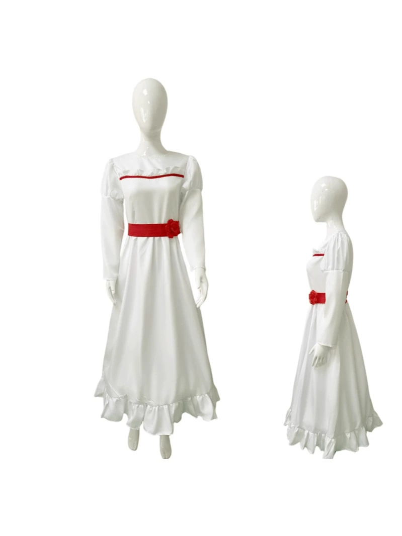 Европейское и американское платье для косплея на Хэллоуин, кукла-призрак, белое платье в том же стиле, косплей Аннабель
