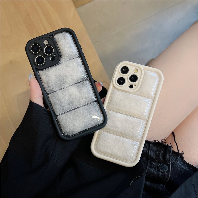 Trendy Brand Collection Duck down Suitable for Apple 16Promax Personalized Vest Creative Iphone15Pro Shell All-Inclusive 14P