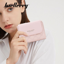 Baellerry新款女士短款钱包韩版休闲多卡位零钱包女时尚迷你卡包