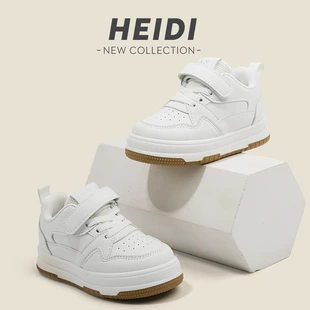 Детские спортивные туфли HEIDI, дышащие демисезонные белые для мальчиков, классическая посадка