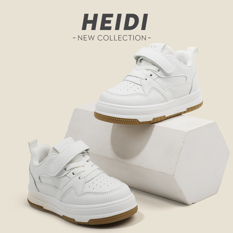 Children's White Shoes Casual Breathable Sneakers Boys Children's Spring and Autumn Single Shoes Girls' Board Shoes Classic All-match