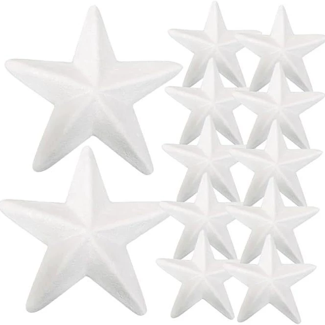 Пятиконечная звезда пузырьковая модель DIY белый зародыш пятиконечная звезда декоративная детская игрушка плесень Lucky Star Tree Top Star