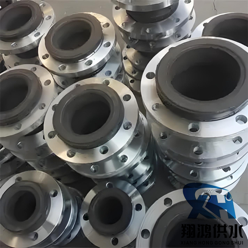 大口径螺纹耐腐蚀可曲挠橡胶接头DN300橡胶软接头碳钢法兰