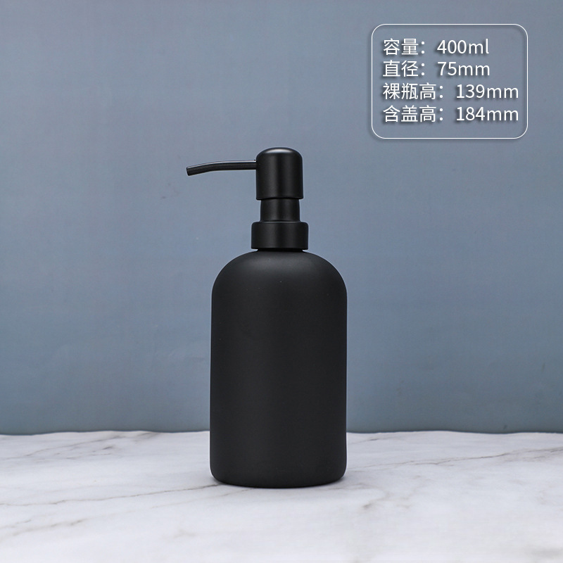 Botella de desinfectante de manos de comercio exterior botella de desinfectante de manos de alta calidad botella de vidrio 500ml botella vacía champú líquido de baño botella dividida