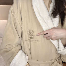 必收丽思卡尔顿酒店浴袍芙蕾特五星级酒店吸水超细纤维情侣睡袍厂