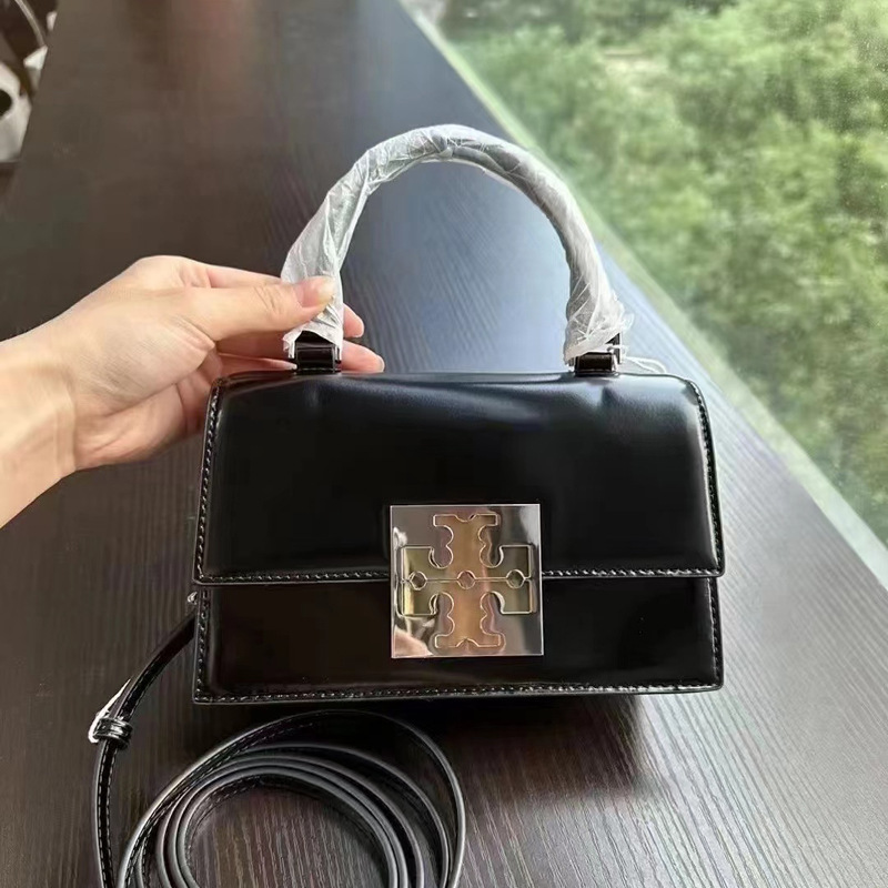 Tortyburch2025 New Cambridge Bag with a High-End Feel, Versatile Trendy Small Square Bag for Shoulder, Crossbody, and Hand Carry