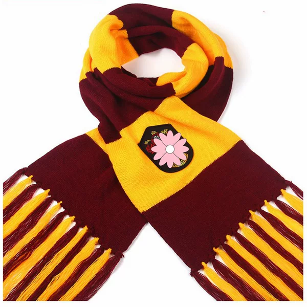 Cross-Border Trade Cos European and American New Movie Style Cross-Border Amazon Anime Double-Sided Faux Cashmere Neck Warmer Women's Scarf Winter