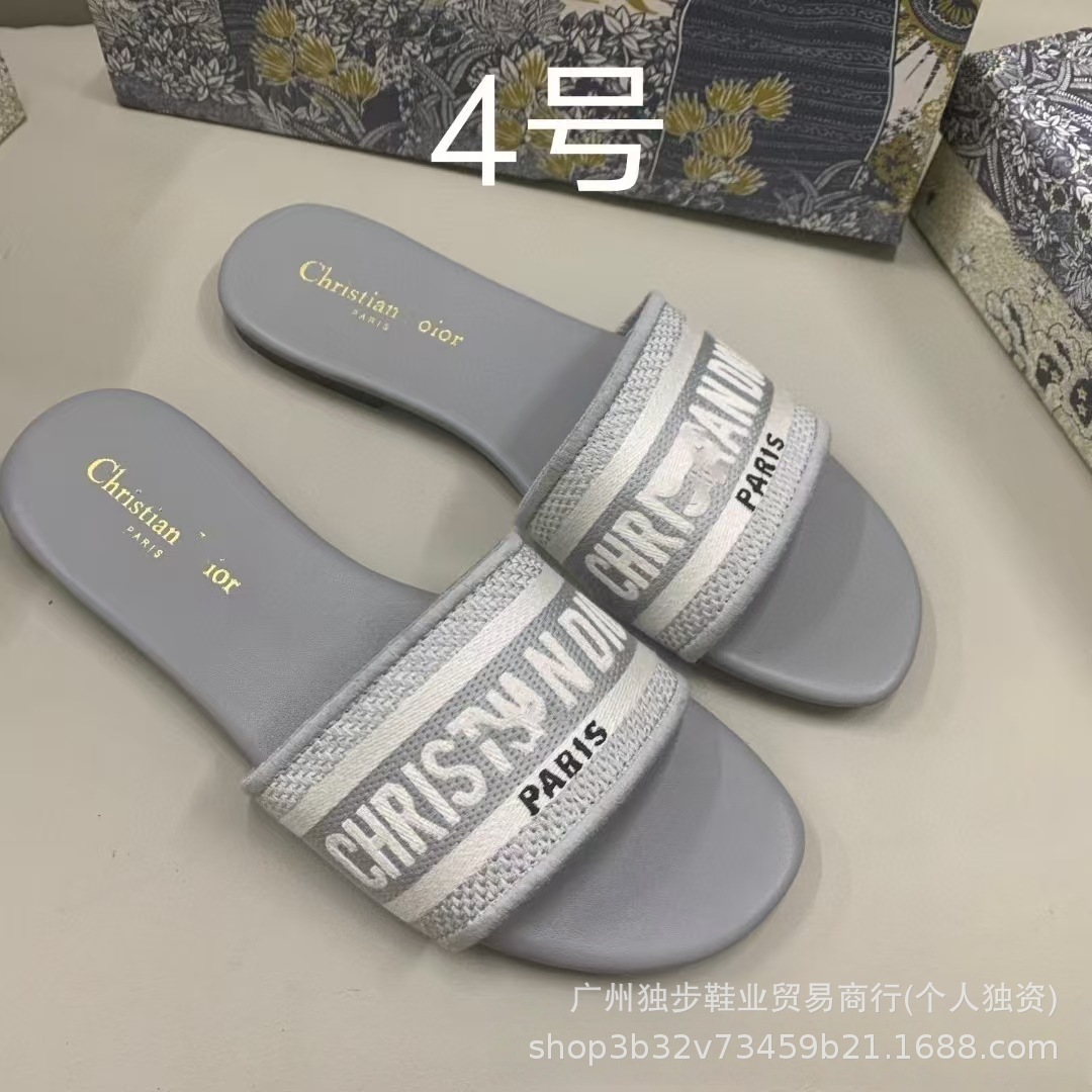 Zapatillas de piso plano de moda versátiles en forma de una forma D clásica transfronteriza adecuada para extranjeros no molestes nacionales image 10