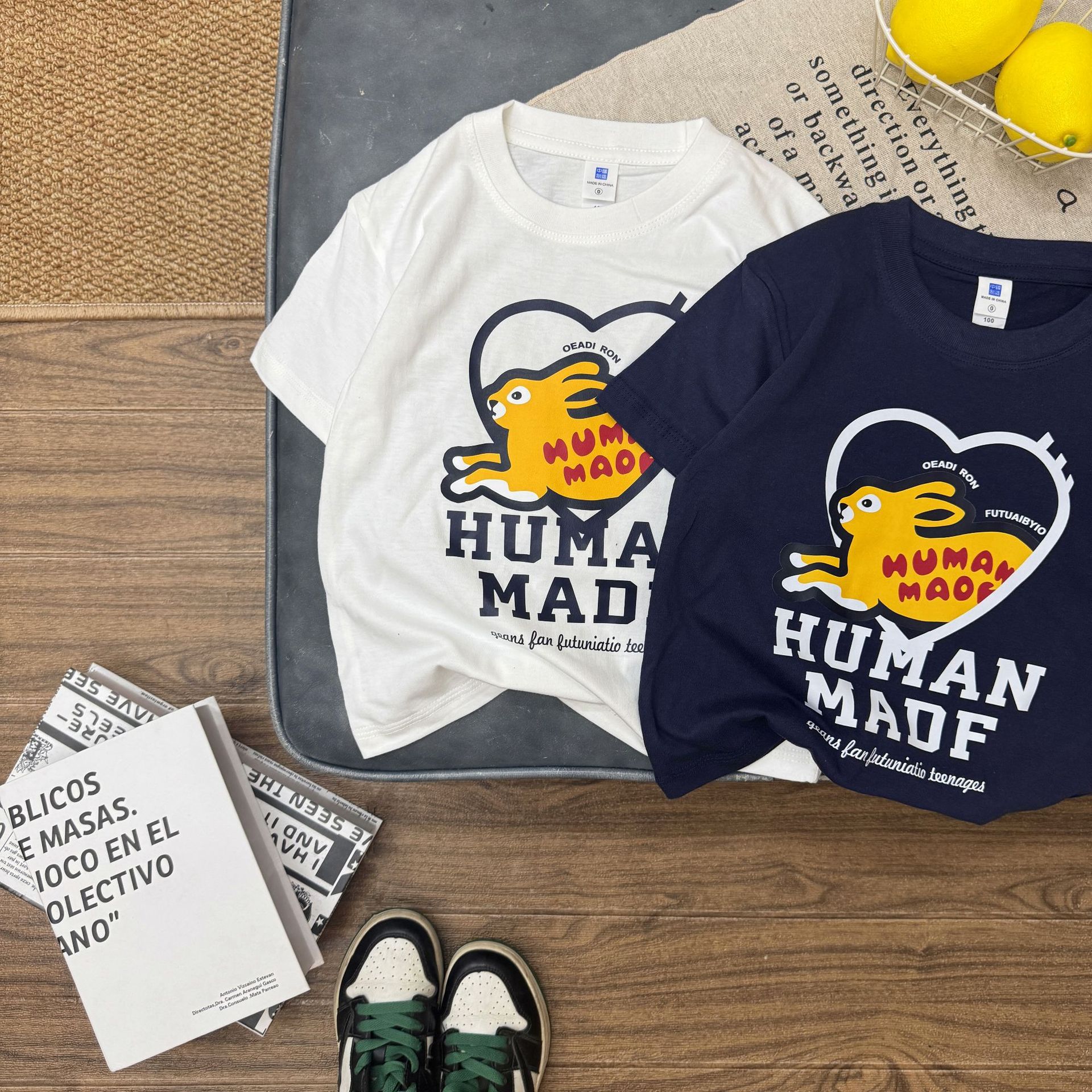 儿童短袖T恤夏季新品爱心潮牌t恤宽松亲子款宝宝纯棉短袖T恤现货