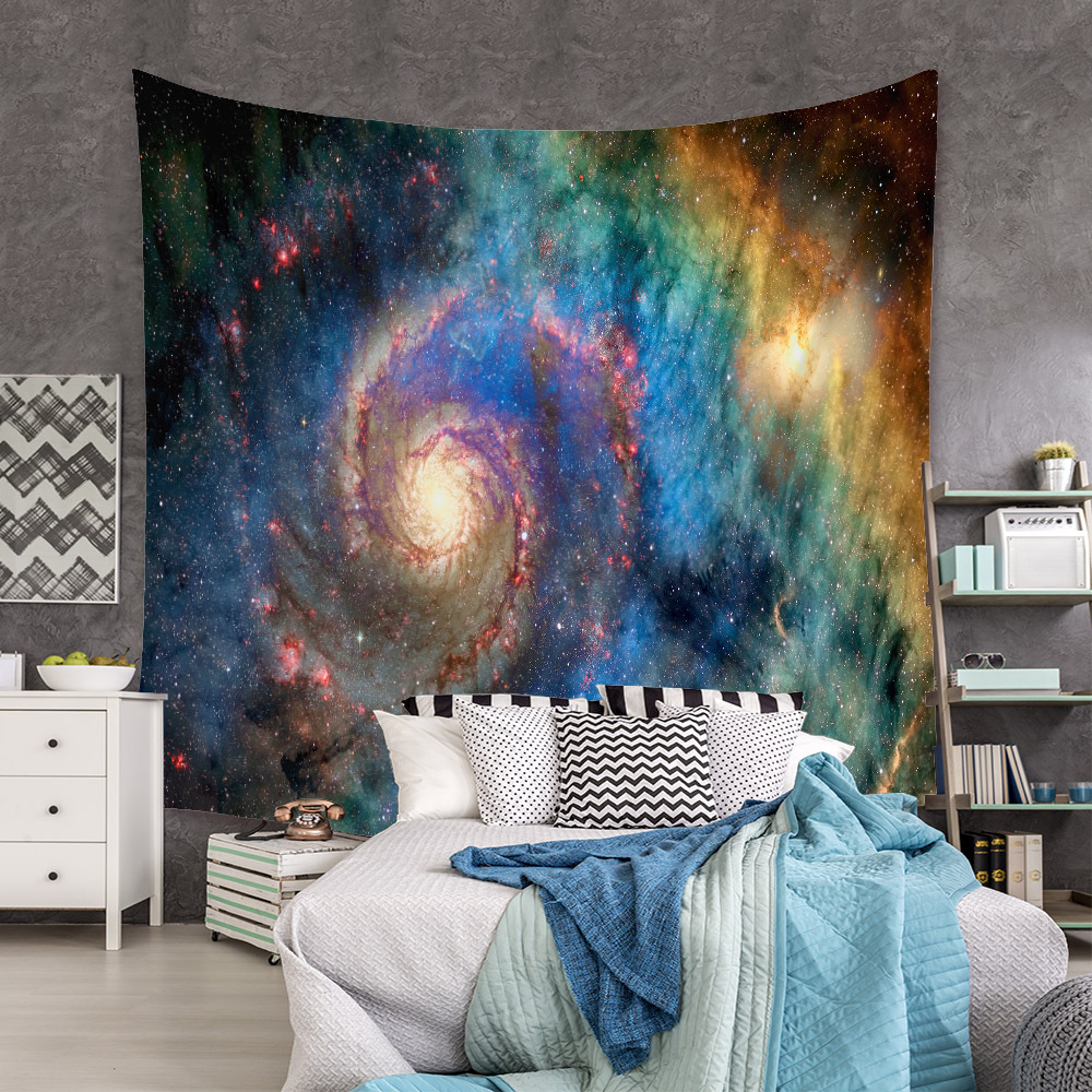 Fashion Universe Painting Wall Decoration Cloth Tapestry Wholesale Nihaojewelry display picture 101