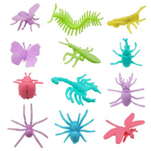 儿童玩具益智昆虫世界玩具动物模型标本12只套装散装批发