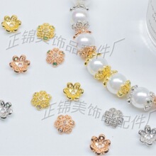 �߱�ɫ18k������ʯ�U�ջ��и����Ƭˮ��diy�ִ���朴���ɢ����