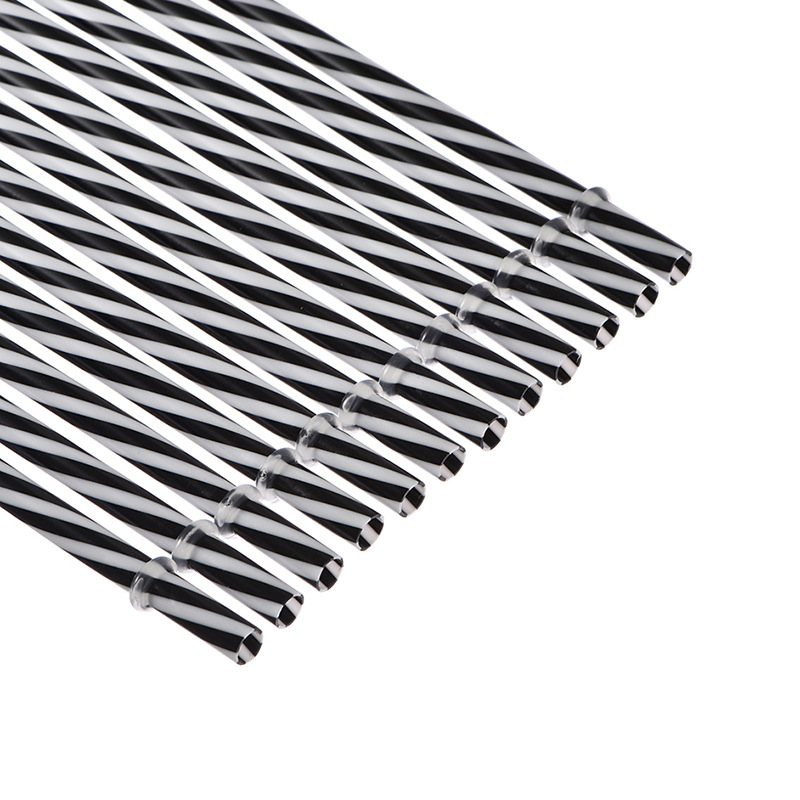 Inventario de tubería dura repetible con anillo de paja transfronteriza venta caliente 12 roscas de color de paja dura resistente al desprendimiento de plástico PP