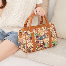 廠家品牌直銷小熊波士頓包女包歐美風范女士手提包小熊帆布手提包