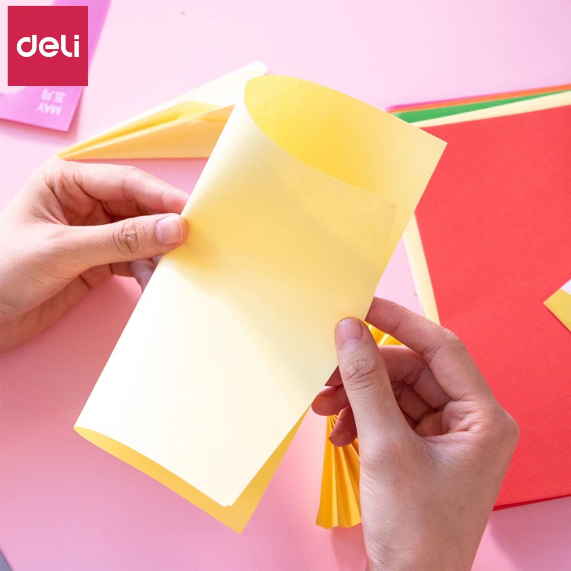 Deli 74802 - Papel de Origami Educativo para Niños, Origami Divertido Multicolor para Niños image 5