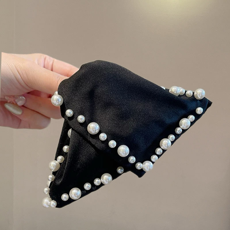 Черная заколка-крабик, 13см