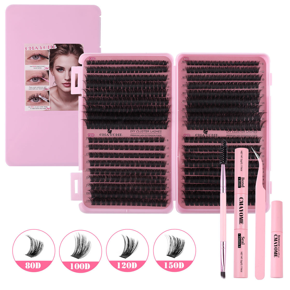 DIY-JMS - 047 + Set de cuatro piezas rosa