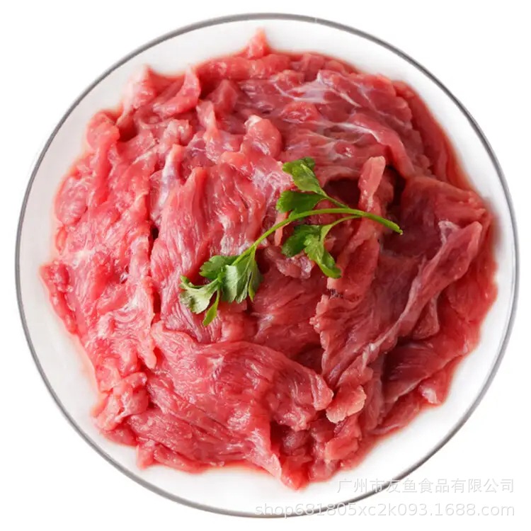 冷凍西餐廳嫩滑牛肉片 原味牛肉片家商兩用火鍋串串燒烤牛肉225克