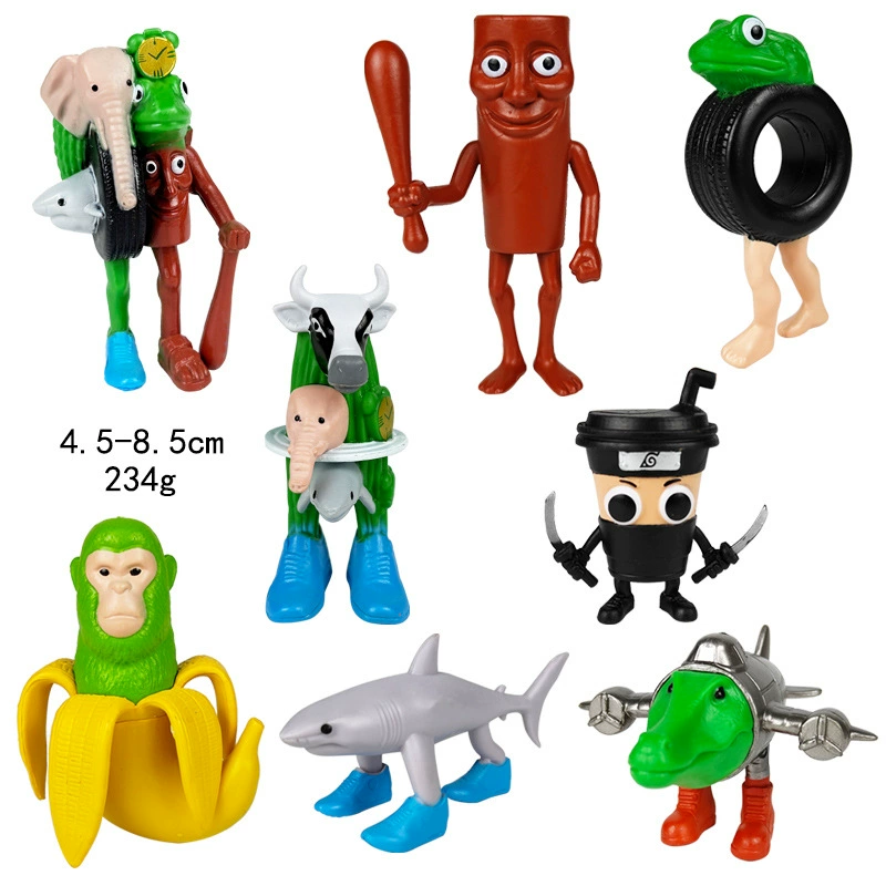 Фигура Шанхай Jing Tralala деревянная палочка-человек, assorted characters, пакет OPP, 0,4 кг