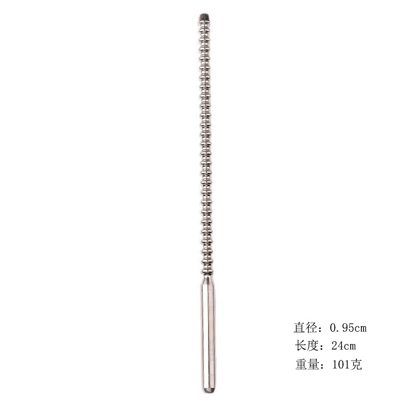 Metal Urethral Sound Stick Zinc Alloy Prostate Massager Manual Control Adult Toy — detail image 4