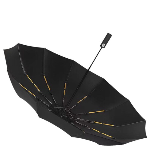 Fully Automatic 24-Bone Sun Umbrella with Foldable Design, Sunshade and Rain Use, Business Rain Umbrella for Wholesale and Customization