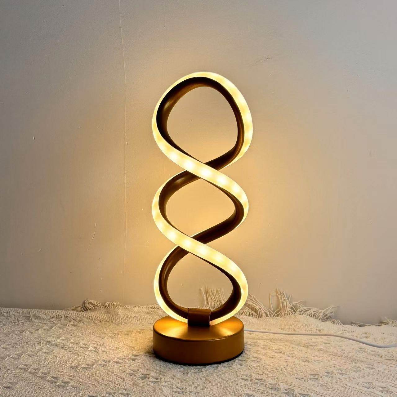 Explosiones transfronterizas, aluminio 3 colores sin electrodos atenuantes lámparas de escritorio decorativas creativas, alimentación USB