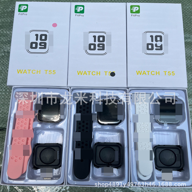 T55 Smartwatch Huaqiangbei s9 Bluetooth Calling Cross-Border Foreign Trade Bestseller Dual Strap iWatch Direct from Manufacturer