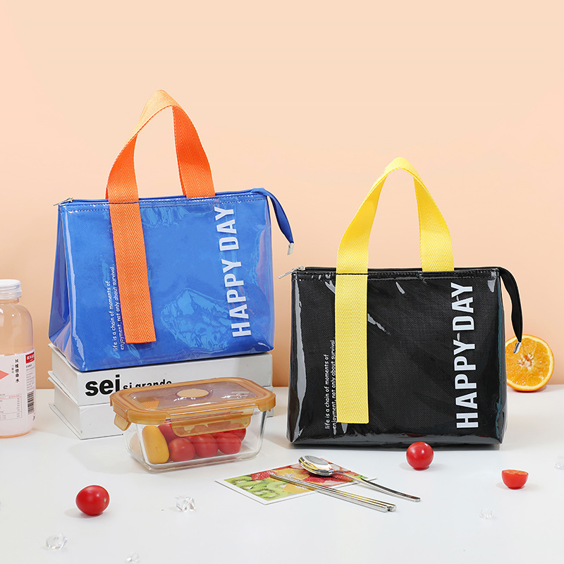 Bolsa de aislamiento térmico de PVC portátil simple para llevar al trabajo bolsa de almuerzo bolsa de almuerzo para estudiantes niños bolsa de almuerzo bolsa de almuerzo bolsa de viaje