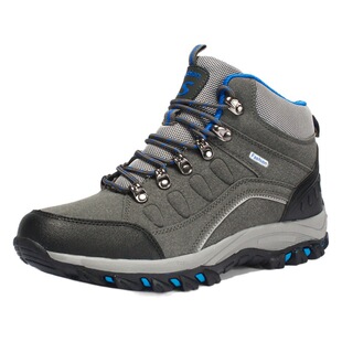 Autumn and winter new high-top couple hiking shoes velvet warm outdoor shoes hiking shoes wear-resistant sports casual shoes