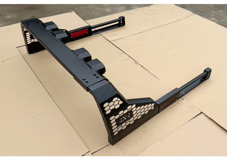 Hilux Revo Pickup Truck Universal Width-Adjustable Four-Light Roll Bar Modification Parts and Accessories