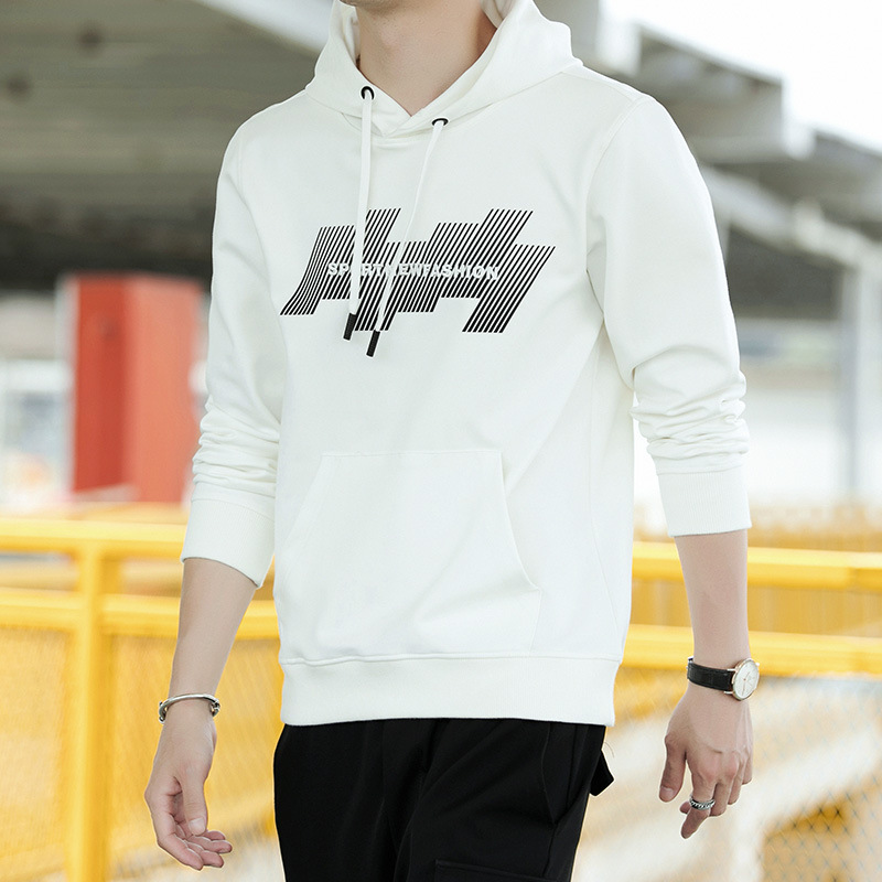 men's wear spring and autumn man Trend Sweater hoodie Korean Edition leisure time Easy Hip hop coat Long sleeve T-shirt Men's