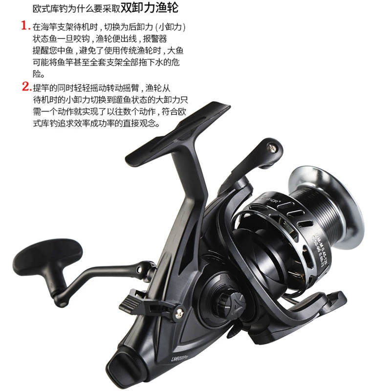 Кроссбордер Knuo LMPRO Dual Unloading Dual Cup Fishing Wheel Full Metal Cup До и после Carp Wheel European Carp