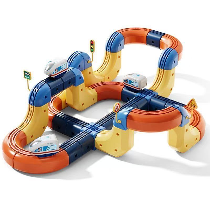 Children's Educational Electric High-Speed Rail Train Magic Track Cube Boys and Girls DIY Magnetic Assembly Toys Wholesale 1 Children's Educational Electric High-Speed Rail Train Magic Track Cube Boys and Girls DIY Magnetic Assembly Toys Wholesale 1