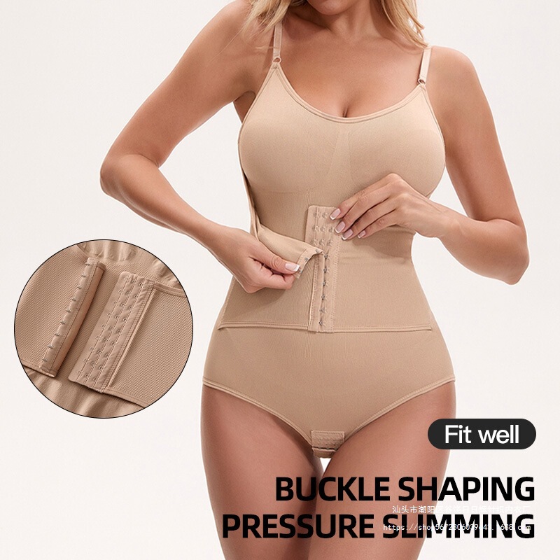 Cross-Border Seamless Bodysuit for Women, Body-Shaping, Tight-Fitting, Butt-Lifting, Back-Beautifying, Waist-Cinching, Tummy-Tucking, Plus-Size Shapewear