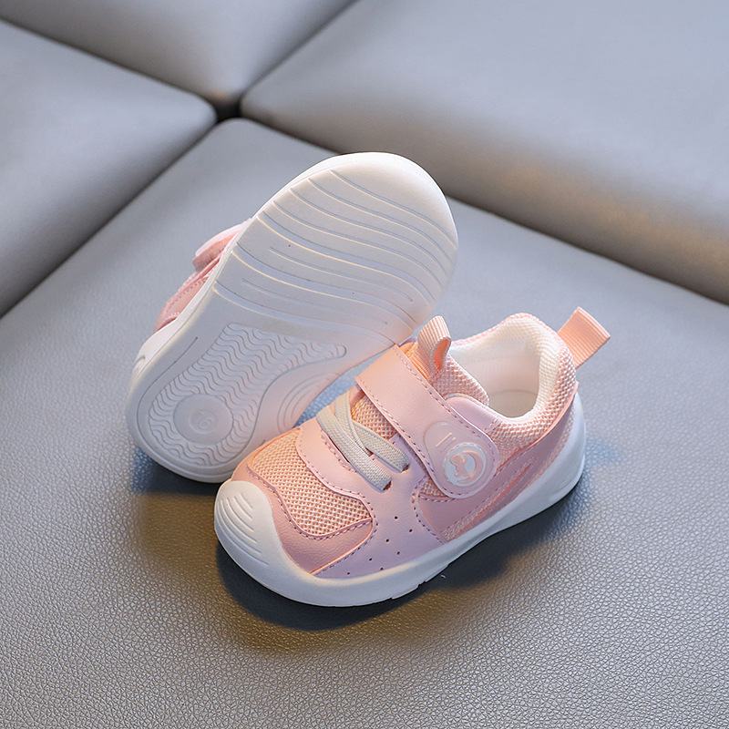 Zapatos para bebés pequeños otoño nuevos zapatos funcionales para bebés femeninos zapatos individuales para niños de suela suave antideslizante modelos de primavera y otoño de 1 a 3 años