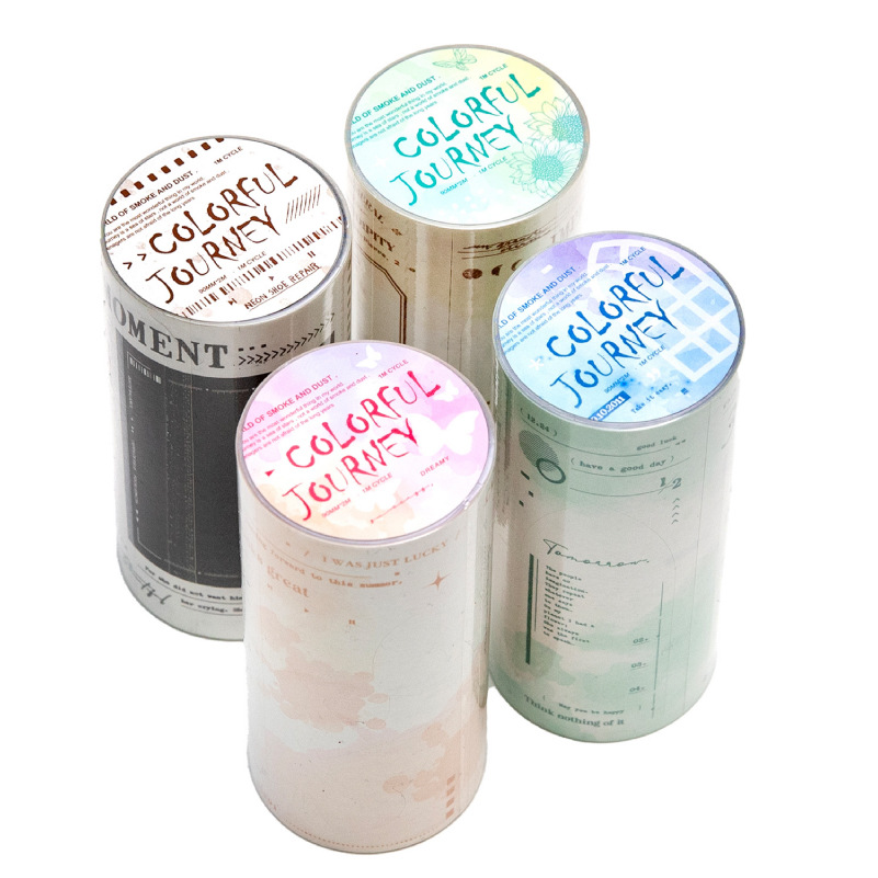 言己 Symphony Journey Series Long Loop Border Tape Simple Retro Handbook Material Border Background Base