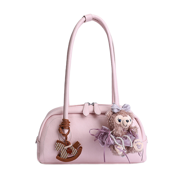 Bolsa de mano diaria coreana para mujeres 2026 nuevo bolso de brazo de estilo extranjero, bolso de hombro casual de moda image 9