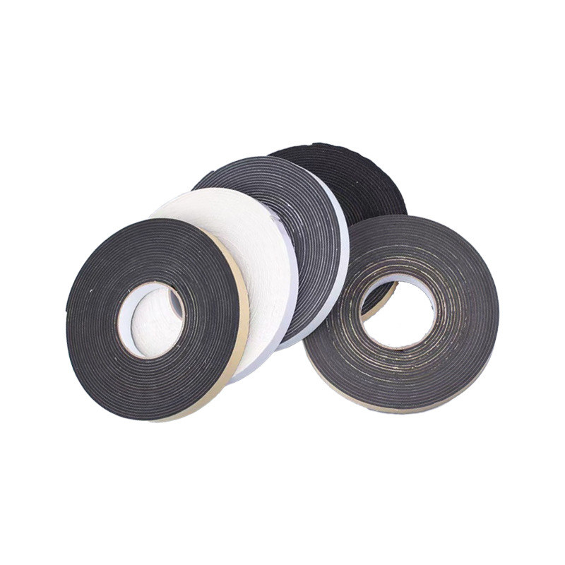 Espejo inteligente EVA espuma tira de sellado unilateral adhesivo negro y blanco EVA tira de esponja LED a prueba de colisiones aislante de sonido